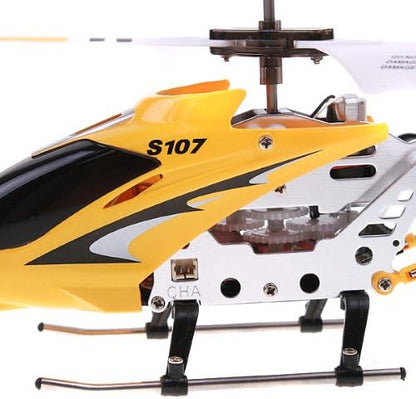 GoolRC Remote Control Helicopter S107/S107G RC Helicopters 3 Channel Mini Helicopter with Gyro for Beginners (Yellow)