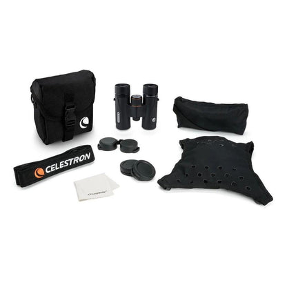 Celestron 71403 TrailSeeker ED 10 x 32 Roof Prism Binocular, Fully Broadband Multi-Coated Lens, BaK-4 Prism Glass, Black