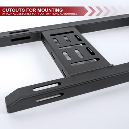 Armordillo Pinch Clamp Style Truck Bed Tire Rack Carrier with Gas Can Mount|Compatible with Mid Size Pickup Trucks|8739242|Matte Black