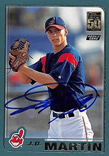 Sports Memorabilia Autograph Warehouse 244564 J.D. Martin Autographed Baseball Card - Cleveland Indians FT 2001 Topps - No. T263 Rookie