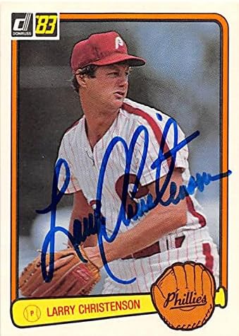 Sports Memorabilia Autograph Warehouse 247103 Larry Christenson Autographed Baseball Card - Philadelphia Phillies 1983 Donruss - No. 345