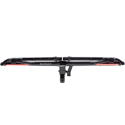 KUAT 2" Piston Pro X LED Dual Ratchet Hitch Rack - Secure Rugged Kashima-Coated Portable Foldable Easy-to-Use No Frame Contact 2-Bike Hauling Platform with 53" Max Wheelbase & 5" Max Tire Width