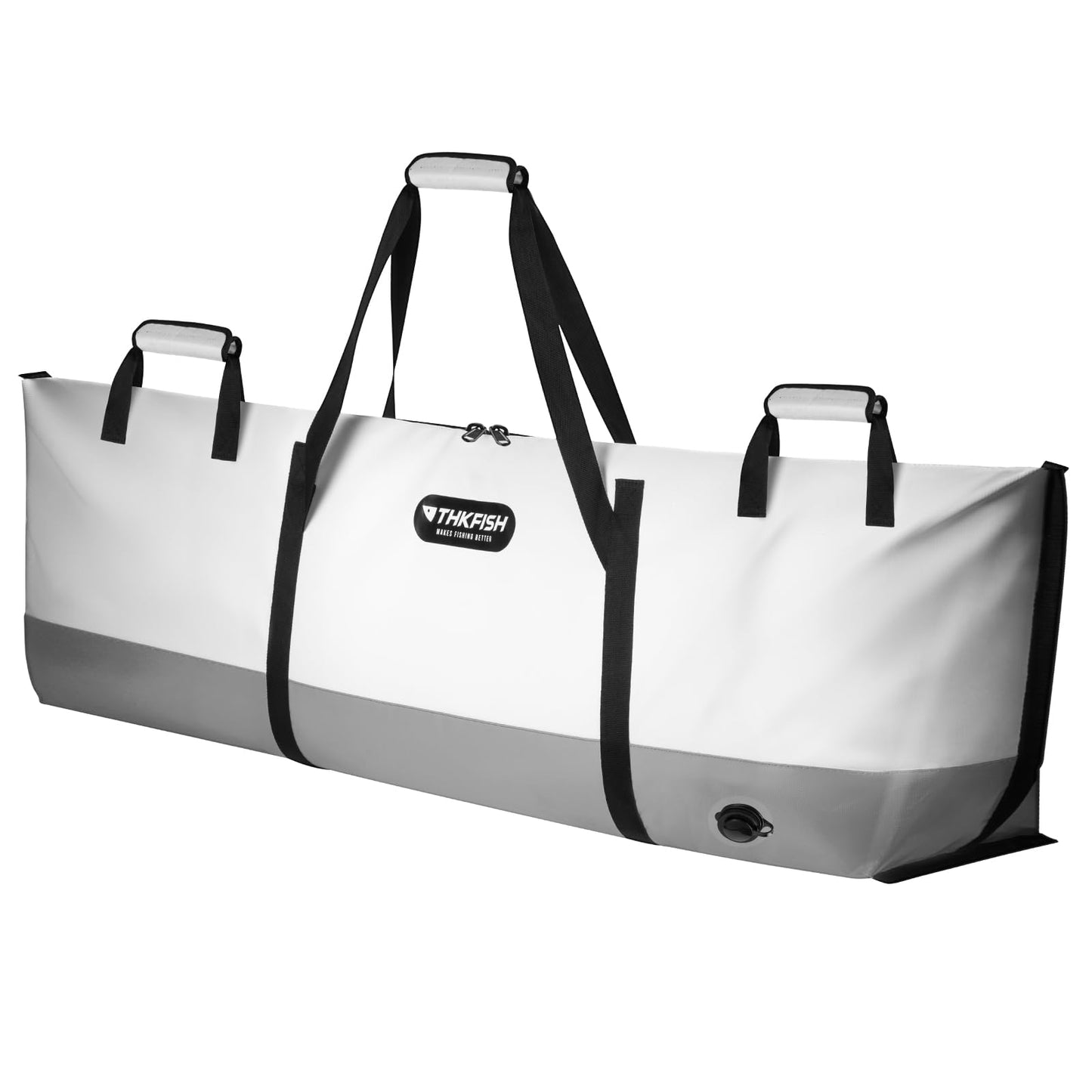THKFISH Fish Cooler Bag Insulated Fish Kill Bag for Caught Fishing, 60x20x9in Waterproof Fishing Catch Bags with Smooth Water-Resistant Zipper Keep Ice-Cold & Fresh Over 48H