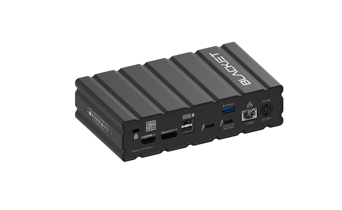 Blackjet RX-4 Thunderbolt 4 Docking Station 17-in-1 – Dual 4K Display, 60W Laptop Charging, SD/microSD, 2.5G Ethernet, USB-C & USB-A Hub – MacBook Pro/Air, Windows, USB4