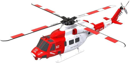 Helidirect Goosky E2 UH-1Y GPS 15+ Minutes Flight - Electric Brushless RC Helicopter 1:35 Scale with Carrying Case for Beginners &amp Adult (Air Rescue RTF with Carrying Case)