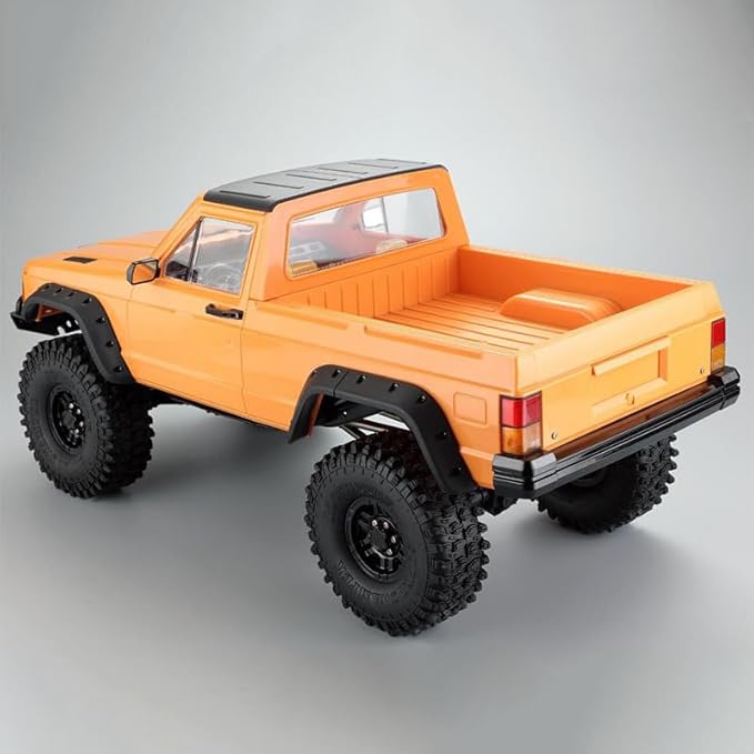 RC Car Hard Body Shell Kit313mm Wheelbase Cherokee Body Car Shell for 1/10 RC Crawler Axial SCX10 &amp SCX10 II 90046 90047 TRX4 Kit (Orange Pickup A)