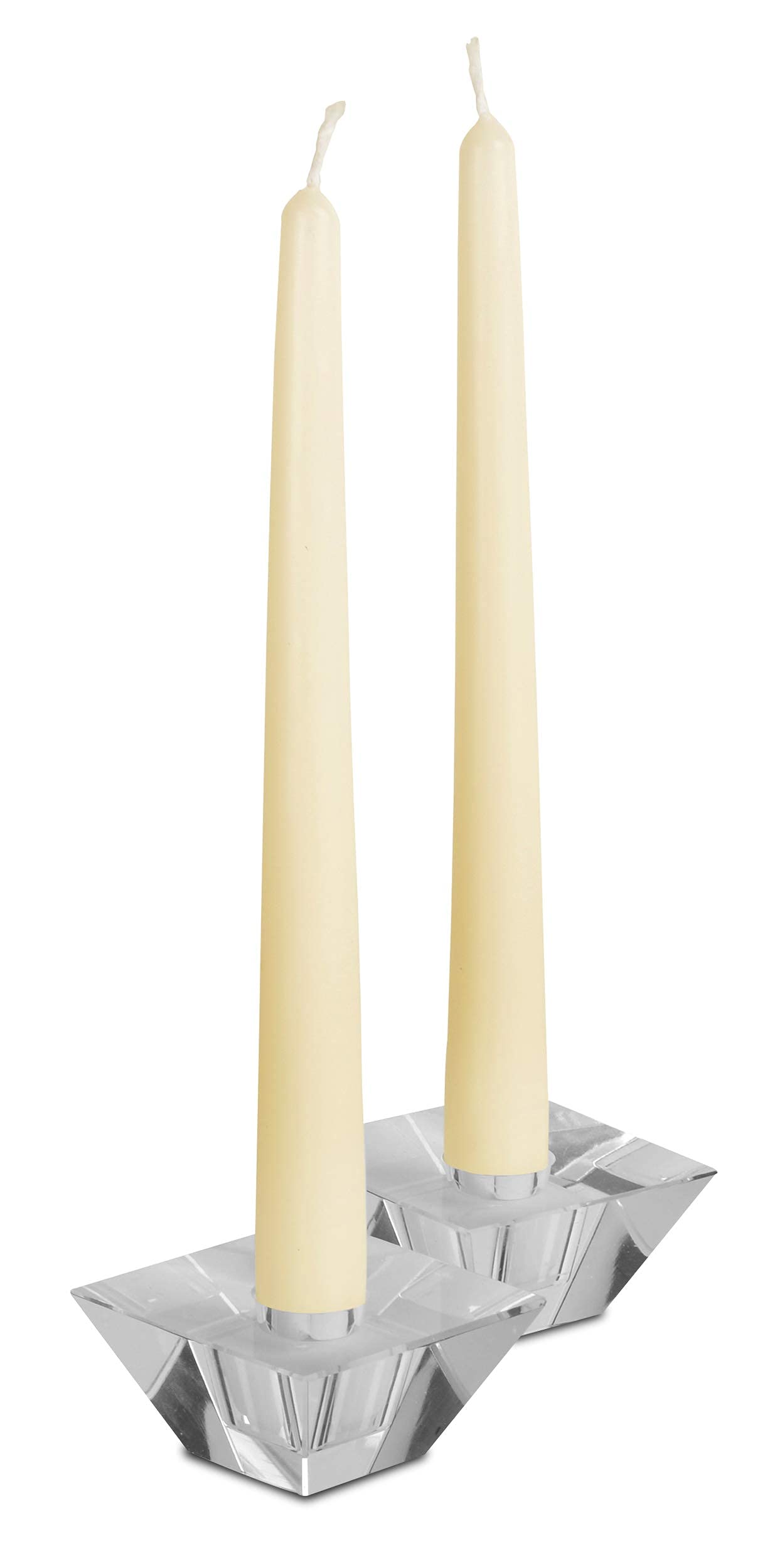 Hyoola 12 Pack Tall Taper Candles - 14 Inch Woolwhite Dripless, Unscented Dinner Candle - Paraffin Wax with Cotton Wicks - 12 Hour Burn Time