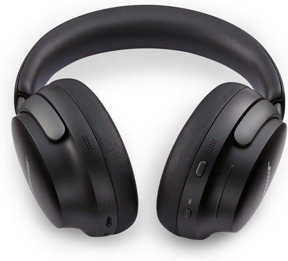 Bose QuietComfort Ultra Bluetooth Headphones, Wireless Headphones with Spatial Audio, Over Ear Noise Cancelling with Mic, Up to 24 Hours of Playtime, Black