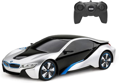 RASTAR BMW i8 RC Car BMW i8 1/24 Remote Control Car BMW Toy Car - Silver
