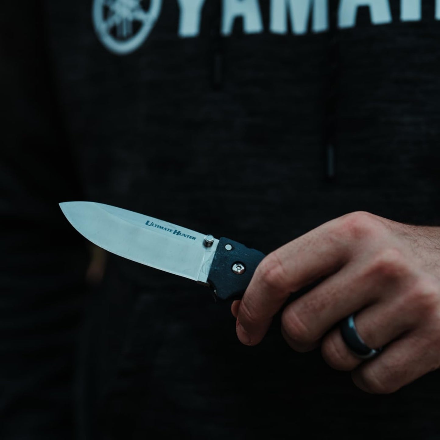 Cold Steel Ultimate Hunter 3.5" S35VN Razor-Sharp Blade 5" G-10 Easy-To-Grip Orange Handle Hunting Folding Knife with Tri-Ad Locking Mechanism