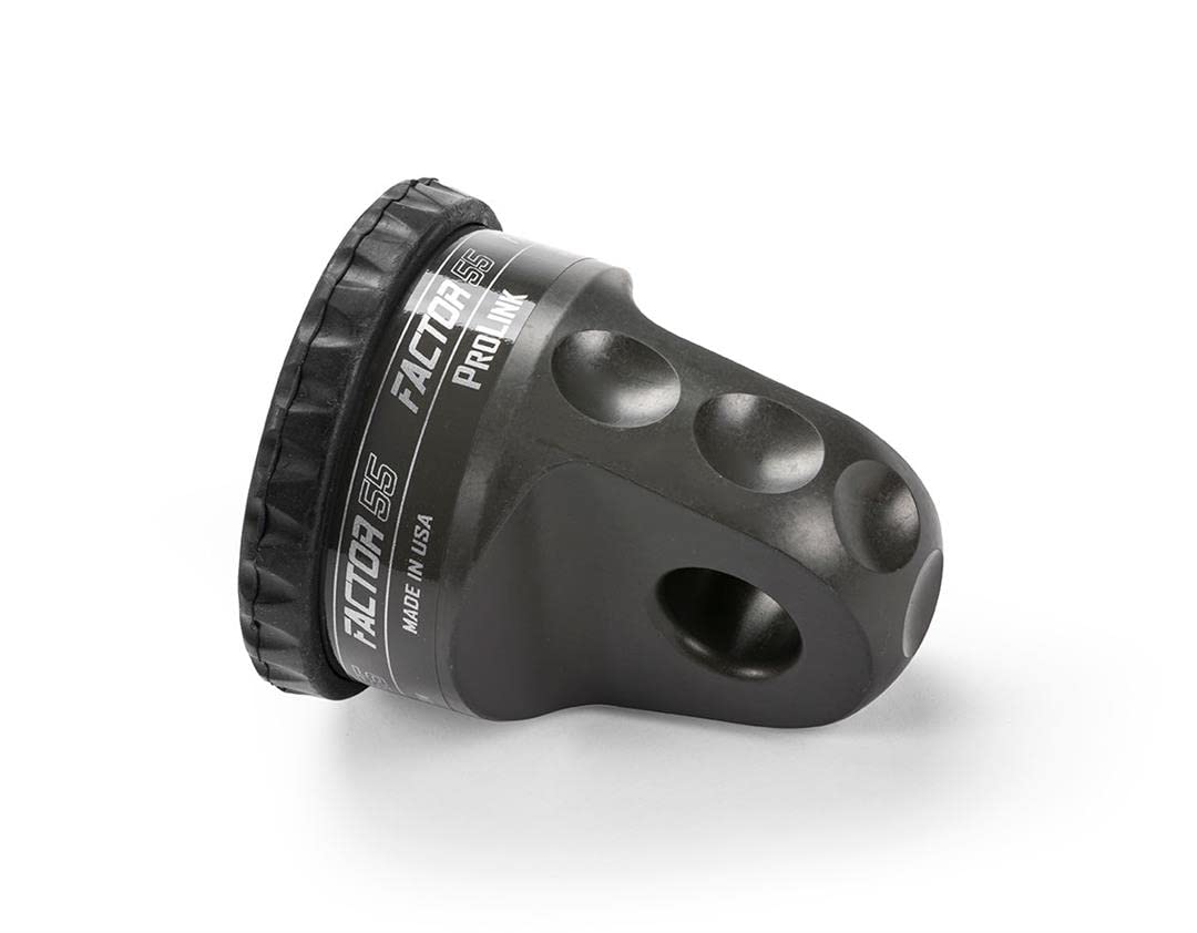 Factor 55 00015-06 Prolink Original Shackle Mount Replaces Winch Hook with a Stronger Shackle D Ring Mount Max Load Rating 16,000 lb. Ideal for 4x4 Off Road Adventures - Gray