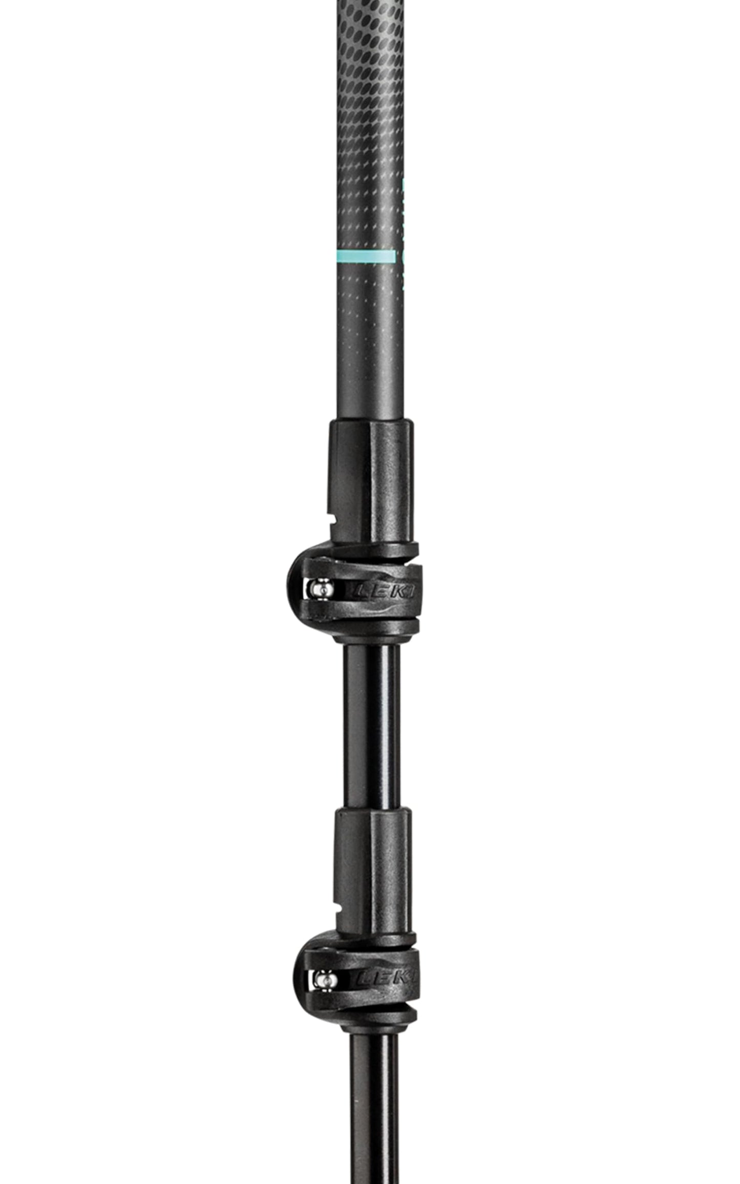 LEKI Lhasa Aluminum Adjustable Lightweight Walking Poles for Trekking & Hiking - Lightblue-Anthracite-White - 90-125 cm