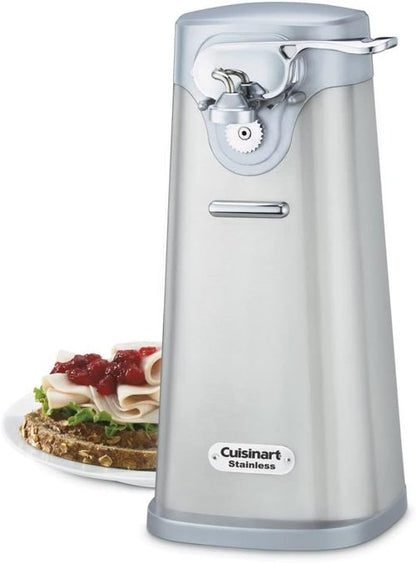 Cuisinart SCO-60 Deluxe Electric Can Opener - Quality Motor System for Effortless Can Opening - Stainless Steel