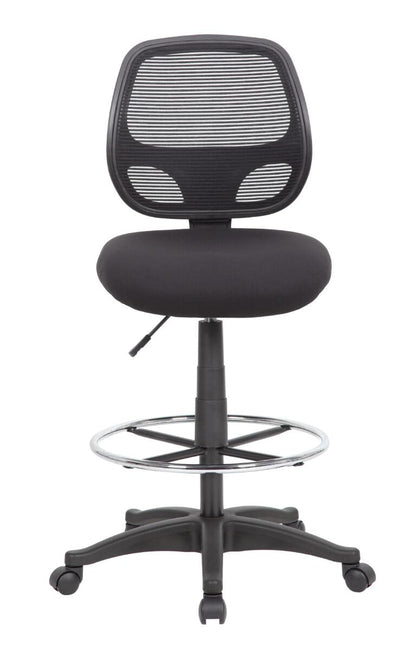 Boss Office Products Commercial Grade Mesh Stool, Black