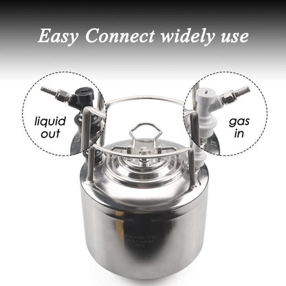 LUCKEG Corny Keg MFL Disconnect Ball Lock Quick Disconnect Set with Stainless Steel Swivel Nut for Home Brewing Beer Keg System (PACK OF 8)