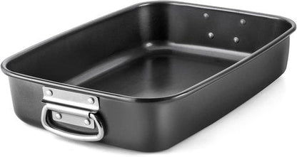 HONGBAKE Lasagna Pan - 3 Inch Deep Nonstick Baking Dish | 15x10" Heavy Duty Oven Roasting Pan