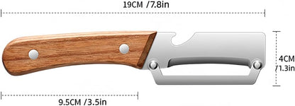 Skiennix 2-In-1 Multifunctional Vegetable Peeler - Thickened Stainless Steel Kitchen Tool | Includes Bottle Opener
