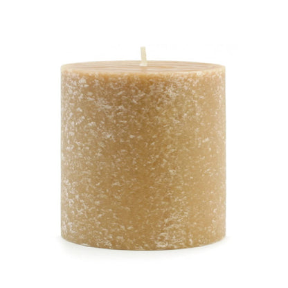 Root Candles Unscented Candles Premium Beeswax Blend Pillar Candle, 3 x 3-Inch, Beeswax
