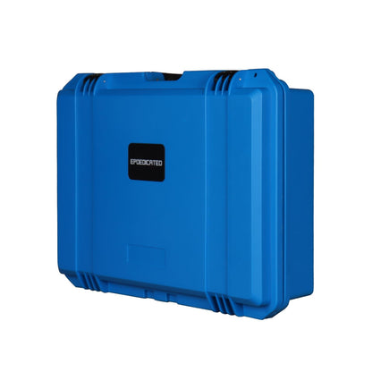 EPDEDICATED IP67 Waterproof Shockproof Hard Case, Orange Rugged Hard Shell with Custom Foam Insert, Lockable Heavy-Duty Equipment Case for Camera Drone Tools Camping Gear, 18.0×13.39×5.12 In (Blue)