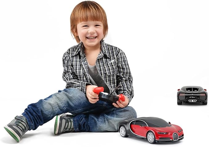RASTAR Bugatti Toy Car 1/24 Scale Bugatti Chiron RC Model Car Red