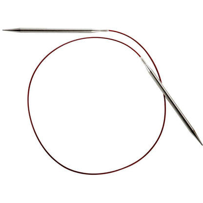 ChiaoGoo Red Lace Circular 32 inch (81cm) Stainless Steel Knitting Needle Size US 6 (4mm) 7032-6