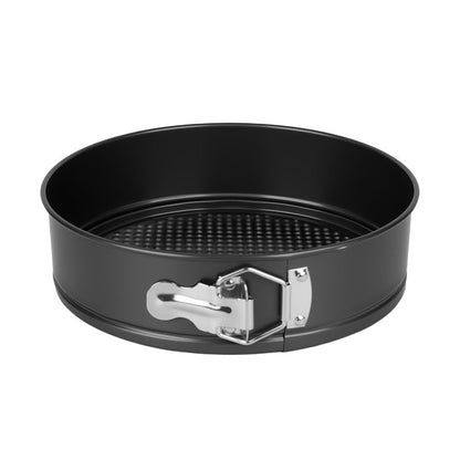 FLEEODAN 9 Inch Nonstick Springform Pan - Cheesecake Pan with Removable Bottom, Round Baking Mold for Cheesecake, Pie, Desserts & More - Baking Bakeware Accessory, Matte Black