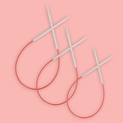 ChiaoGoo 9-Inch Red Line Circular Knitting Needles, 3/3.25mm