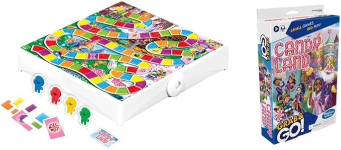 Hasbro Gaming Grab and Go Travel Games Set of 5- Sorry! Hungry Hippos Monopoly Guess Who? and Candy Land