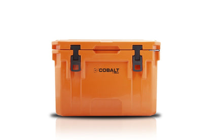 Cobalt 25 Quart Roto-Molded Super Ice Cooler | Large Ice Chest Holds Ice Up to 3 Days | (Hunter Orange)