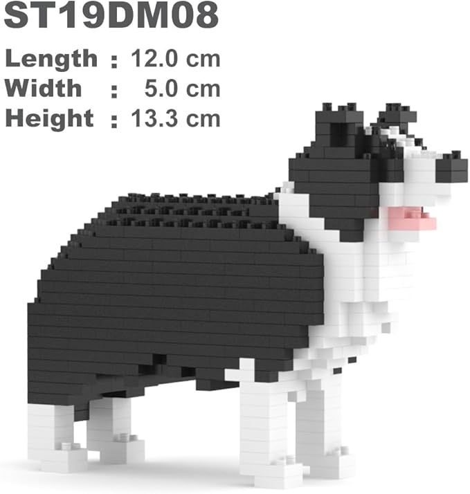 JEKCA Border Collie Mini 01S | Mini Dog Plastic Building Blocks | Age 14+