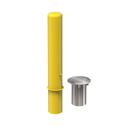 Trafford Industrial Removable Bollard with Embedment Sleeve (4"x36") Secure and Flexible Traffic Control Solution