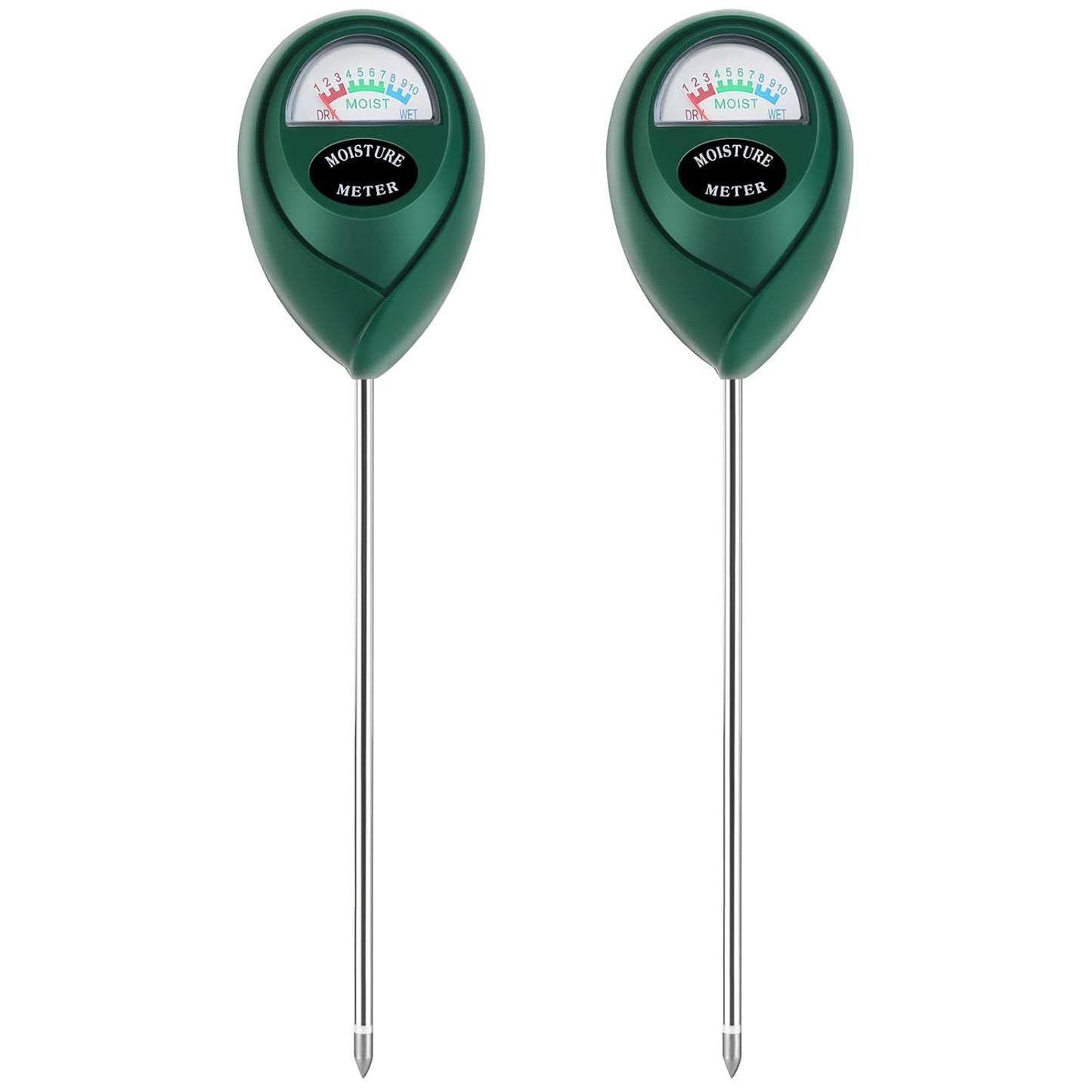 Skiennix Plant Moisture Meter - Accurate Soil Water Measurement for Indoor & Outdoor Use | 2-Pack Green