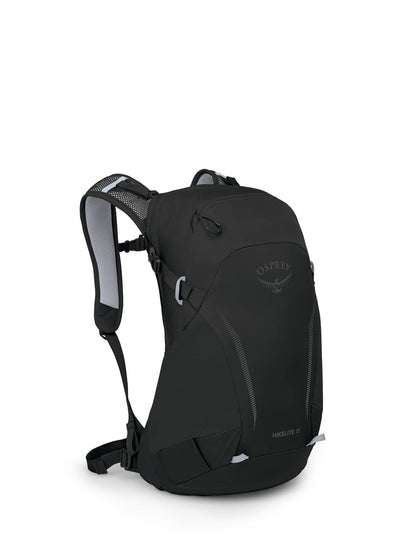 Osprey Hikelite 18L Lightweight Hiking Backpack - Durable Travel Daypack with Rain Cover for Men and Women, Black