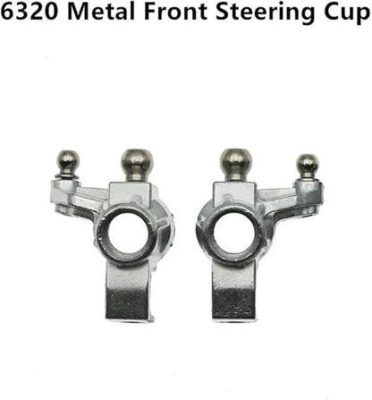 for SCY 16101 16102 16103 16201 16101 Pro 16102 Pro 16103Pro 16201Pro Metal Front Steering Cup Rear Hub Carrier 1/16 RC Car Upgrade Parts RC Accessories(Set)