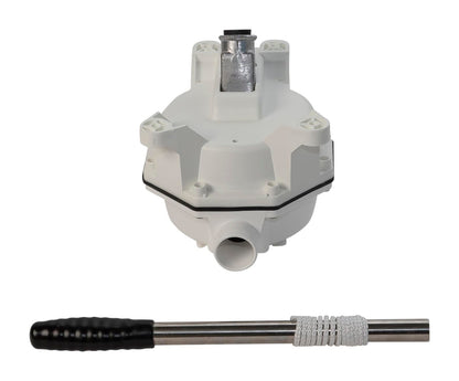 Whale Mk5 Manual Sanitation Pump - Bulkhead. Up to 17 GPM Flow Rate, Designed for Toilet Flush or Holding Tank Pump Out ensuring reliability in Black Waste Management, BP0535