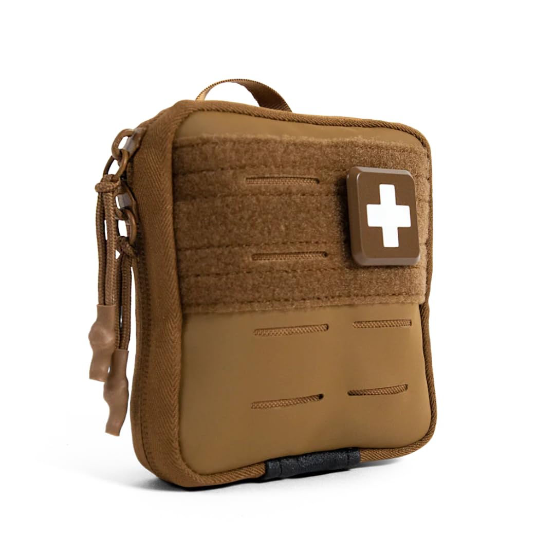 MY MEDIC Everyday Carry First Aid Kit - Emergency Survival Essentials, Medical Supplies & Accessories Bag for Travel Car, Home, Boat, Camper or Backpack - Coyote