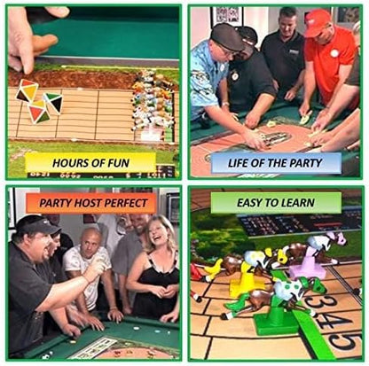 Horse Racing Board Game | Huge Vibrant Playing Surface | Lane Changing and Frequent Photo Finishes