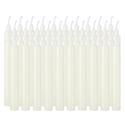 YOROXRG Set of 40 Ivory Candles Mini Unscented Taper Candles for Christmas,Household, Wedding, Rituals, Prayer, Birthdays, Meditation, Altar,Party and Home Décor Candlesticks - 4 Inch Tall