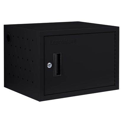 Learniture Structure Series 12-Device Charging Station for Laptops and Tablets, Wall-Mount Lockable Charging Cabinet for 12 Tablets/Chromebooks, Black