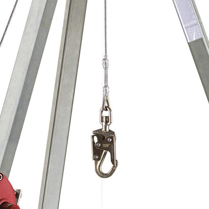 Peakworks Confined Space Kit - For Safe Access & Rescue - Includes Tripod, Man Winch & Bag - OSHA & ANSI Compliant Fall Protection - 65 ft Cable