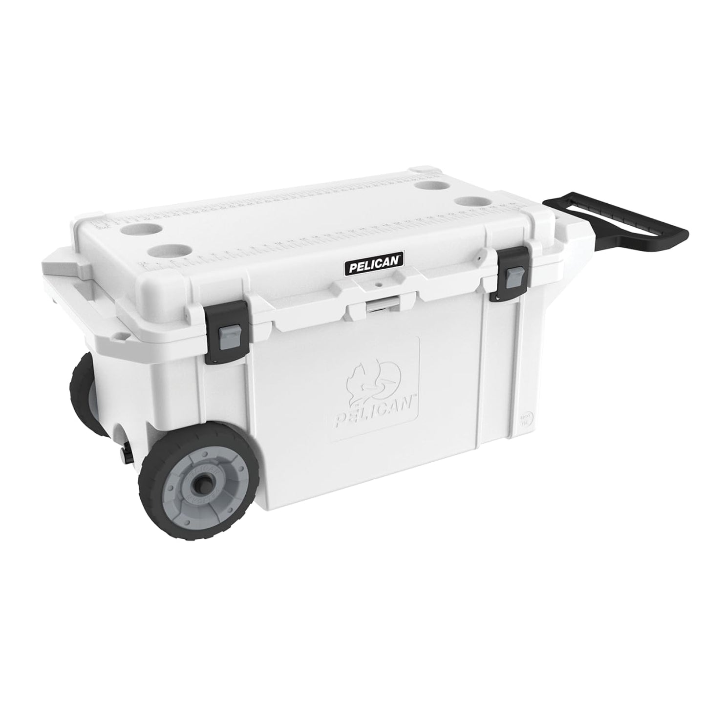 Pelican Elite 80 Quart Cooler with Wheels (White)