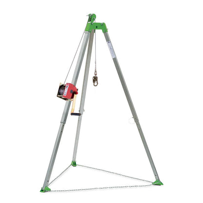 Peakworks Confined Space Kit - For Safe Access & Rescue - Includes Tripod, Man Winch & Bag - OSHA & ANSI Compliant Fall Protection - 65 ft Cable