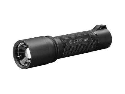 Coast HP7R 300 Lumen Rechargeable LED Flashlight with Slide Focus, Black