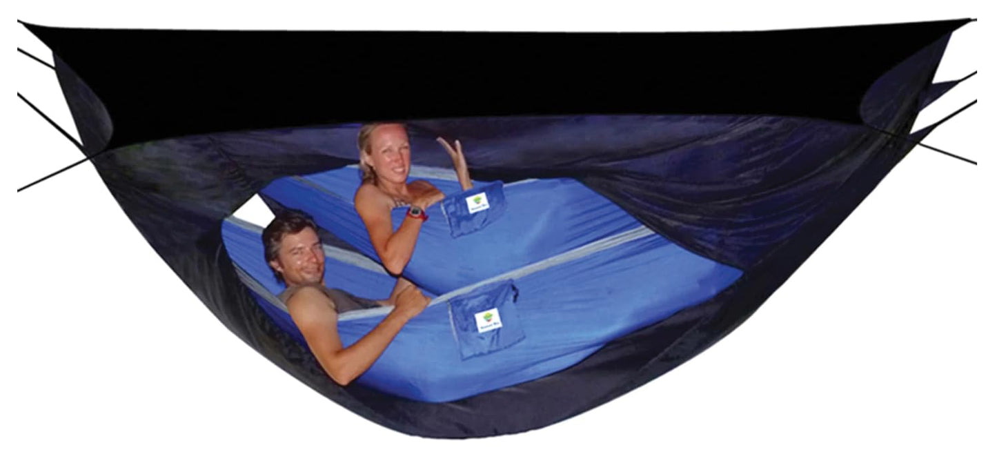 Hammock Bliss Sky Tent 2 - A Revolutionary 2 Person Hammock Tent - Waterproof Hanging Tent Provides Spacious and Cozy Shelter For 2 Camping Hammocks - Embrace Hammock Camping Comfort