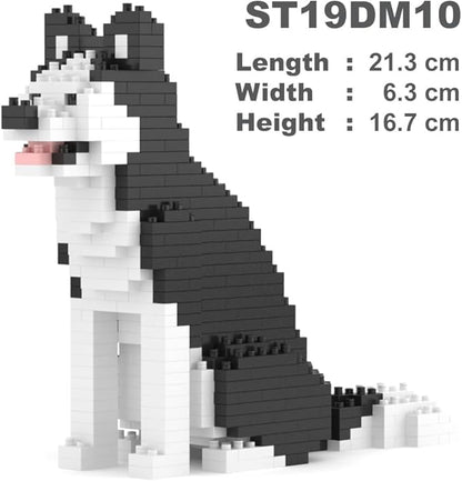 JEKCA Husky Mini 01S | Mini Dog Plastic Building Blocks | Age 14+
