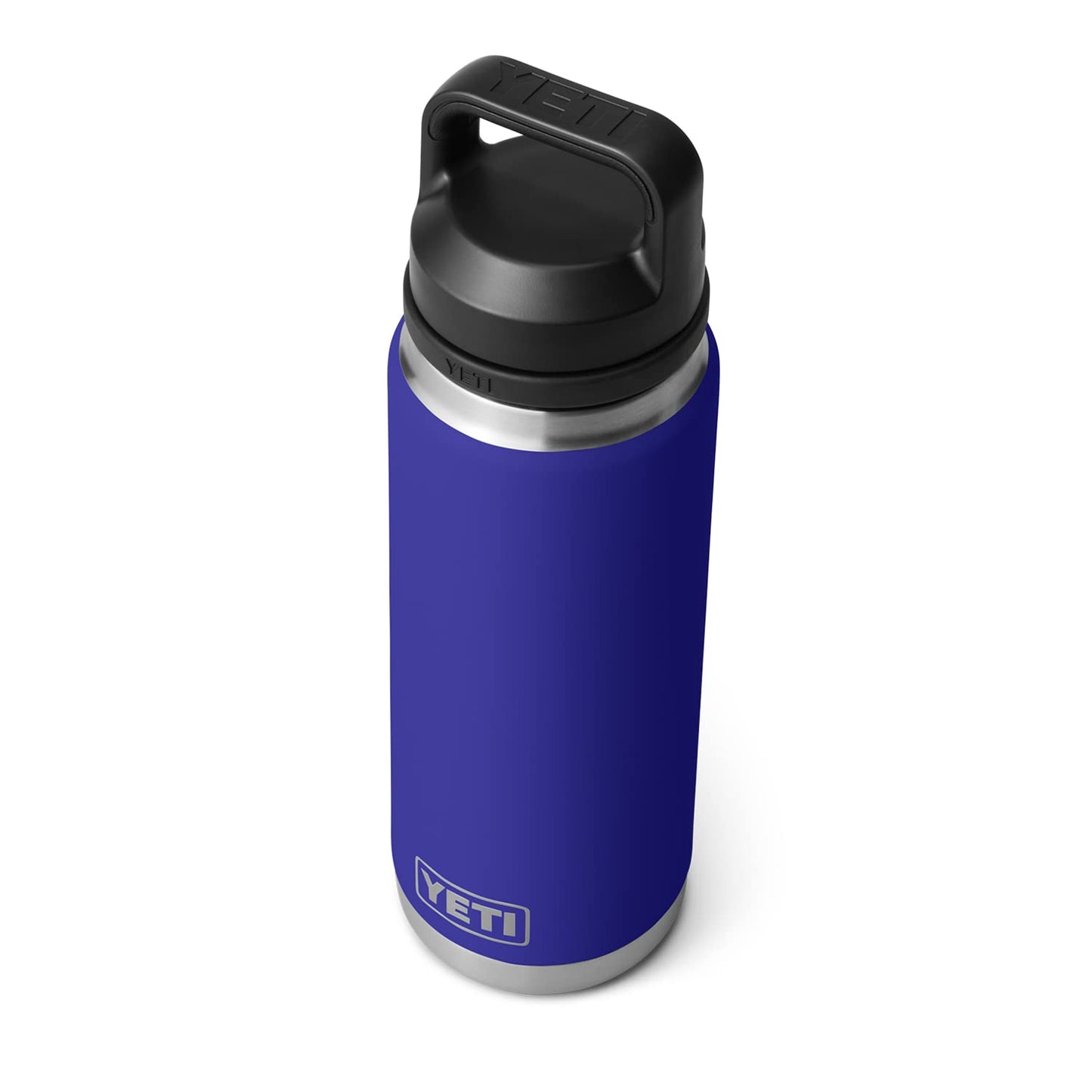 YETI Rambler 26 oz Bottle, Leakproof, Vacuum Insulated, Stainless Steel with Chug Cap, Offshore Blue