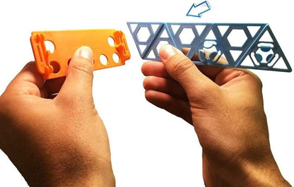 Qubits STEM Construction Set - 50 Pieces: an Open Play Engineering and Building Toy