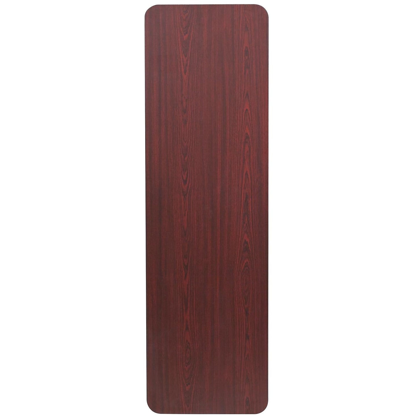 Flash Furniture Frankie Commercial Grade 5-Foot Mahogany Melamine Laminate Folding Training Table