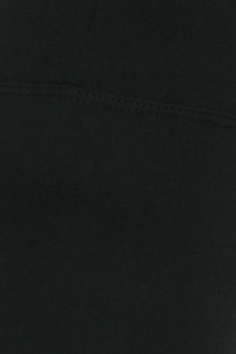 Leggings Depot Women's 3" Waistband Yoga High Waisted Solid Leggings Pants (Full Length, Black, 2X)