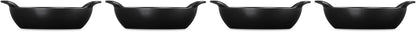 Le Creuset Enameled Cast Iron Mini Round Braiser Set - 4 Pieces, 0.3 Qt, Matte Black Finish